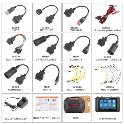 OBDSTAR Marine Master Full Package Diagnostic Scan Tool for Marine (Jet Ski + Outboard + Inboard Stern Drives)