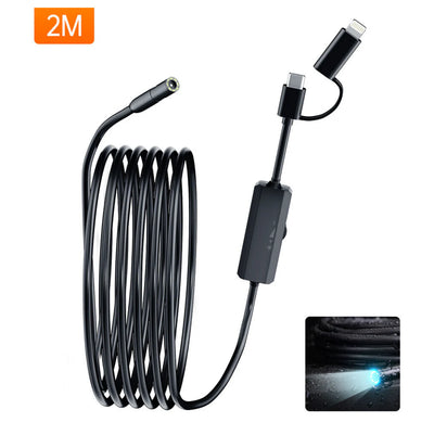 HD IP68 Borescope Inspection Camera For iPhone & Android 5.5mm