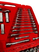 PDE Automotive Tool Set Socket + Ratchet Kit 1/2" 3/8" 1/4" 150PCE