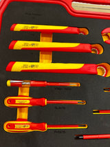 PDE 19PCS VDE Pliers, Screwdrivers + Spanners Insulated Tool Set