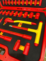 PDE 48PCS VDE Insulated Socket + Ratchet Tool Set