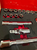 PDE 1/2" Socket & Ratchet Metric Tool Set 24PCE