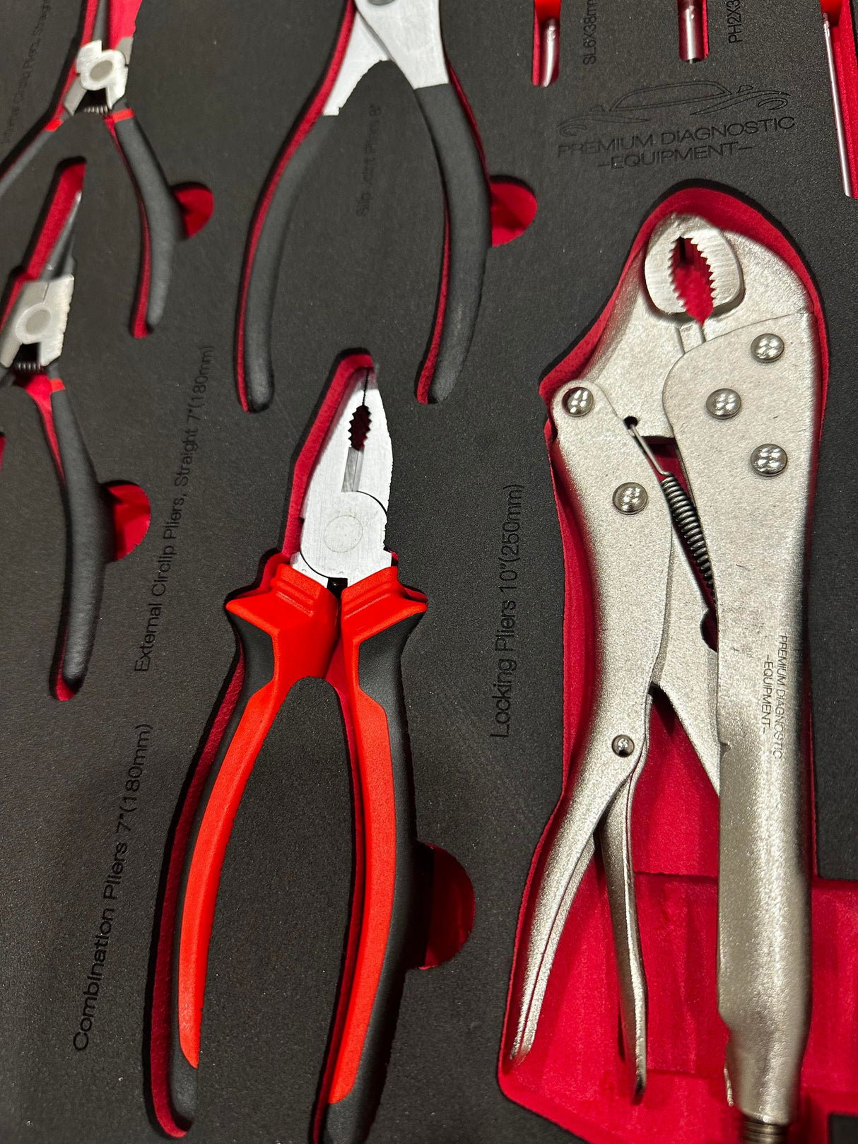 PDE 17PCE Pliers and Screwdrivers Set With EVA Foam Tray