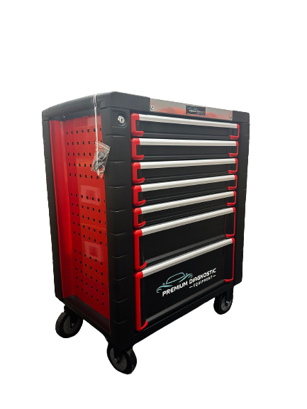 Tool chest and tool box full with tools