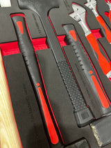 PDE Hammer Set + Adjustable Wrench with Pliers EVA Foam Tray 11PCE