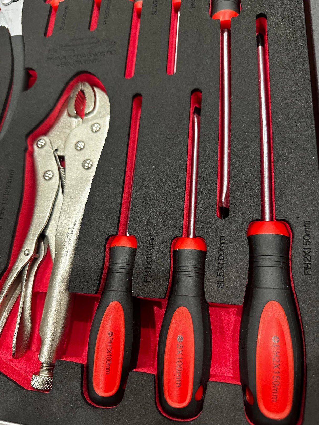 PDE 17PCE Pliers and Screwdrivers Set With EVA Foam Tray