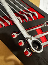 PDE Ratchet Spanner Set in EVA Foam Tray