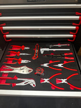 pde plier tool set kit in eva foam tray cut out 