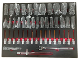 PDE 1/2" Deep Impact Socket Set in EVA Foam Tray 46PCE