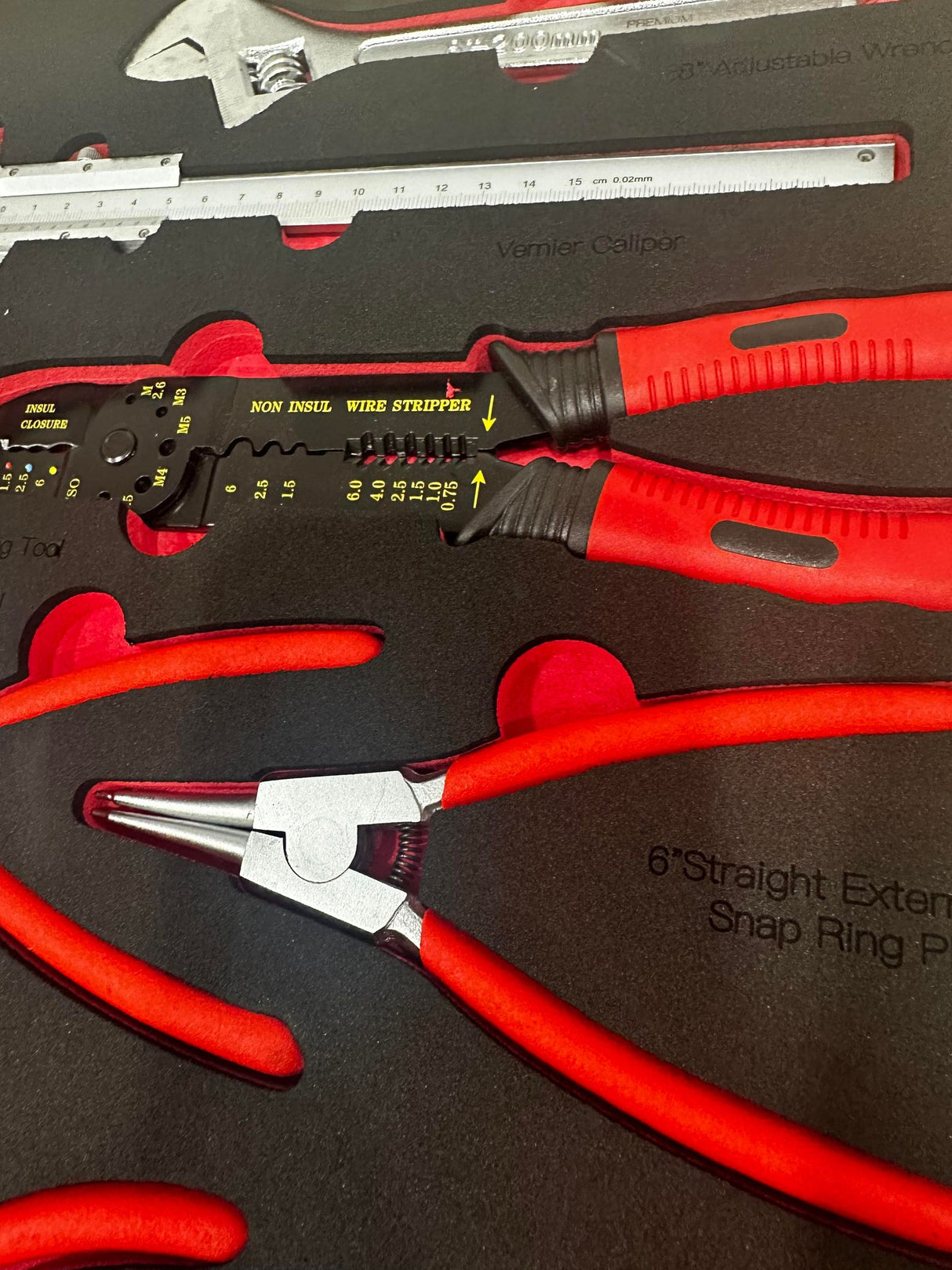 PDE Plier Set in EVA Foam Tray 14PCE
