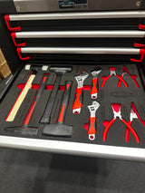 PDE Hammer Set + Adjustable Wrench with Pliers EVA Foam Tray 11PCE