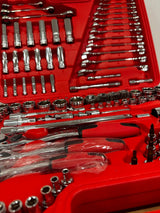 PDE Automotive Tool Set Socket + Ratchet Kit 1/2" 3/8" 1/4" 150PCE
