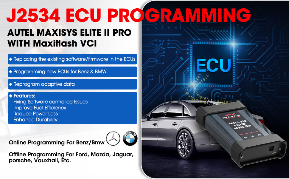 Autel MaxiSys Elite II Pro Diagnostic Scan Tool With J2534 ECU Programming - Premium Diagnostic Equipment