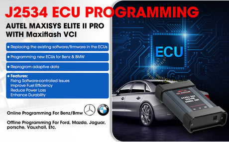 Autel MaxiSys Elite II Pro Diagnostic Scan Tool With J2534 ECU Programming - Premium Diagnostic Equipment