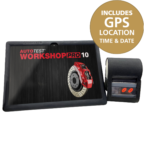 Brake decelerometer workshop pro 10 with GPS 