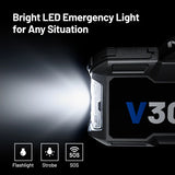 Topdon V3000 black LED emergency light