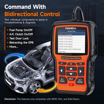FOXWELL NT510 Full System OBD1/OBD2 Diagnostic Tool Single Brand