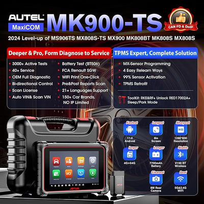 Autel MaxiCOM MK900-TS Diagnostic Scan Tool