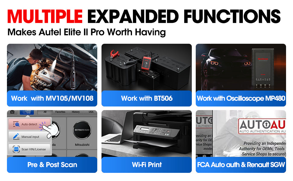 Autel MaxiSys Elite II Pro Diagnostic Scan Tool With J2534 ECU Programming - Premium Diagnostic Equipment