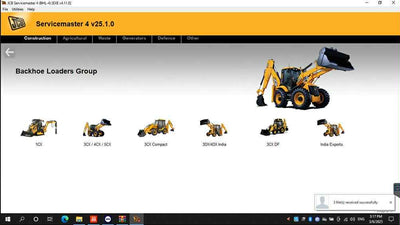 JCB Service Master Diagnostic Service Tool with Panasonic Toughbook