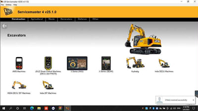 JCB Service Master Diagnostic Service Tool with Panasonic Toughbook