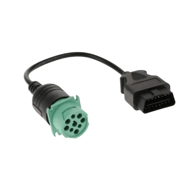 9 Pin Diesel Female to 16 Pin Male OBD Adapter Cable