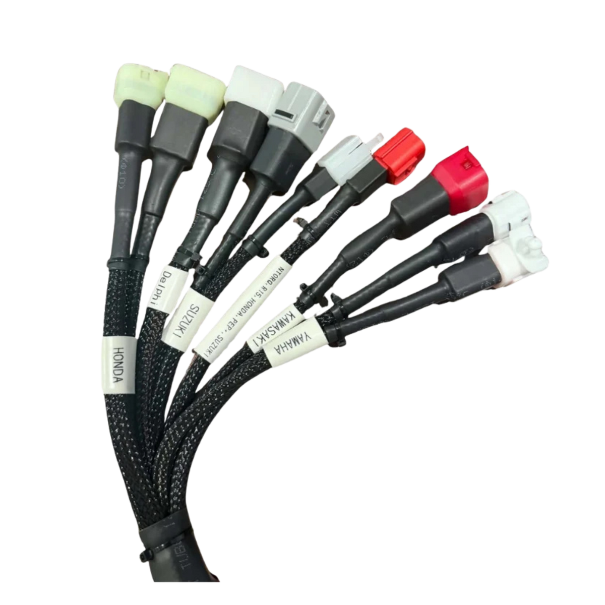 9-in-1 Motorcycle Diagnostic Adapter Cable Kit – Honda, Yamaha, Suzuki, Kawasaki & Delphi