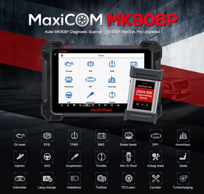 Autel MaxiCOM MK908 Pro II functions