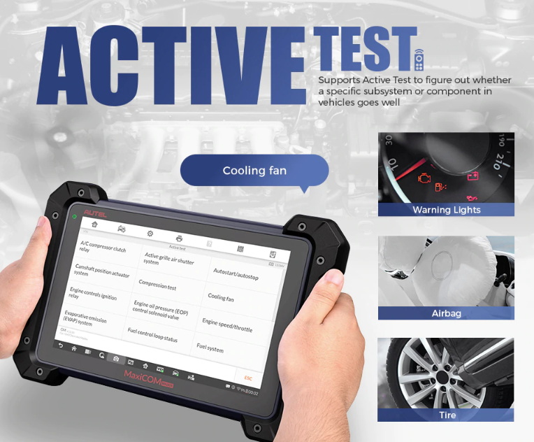 Autel MaxiCOM MK908 Pro II active test
