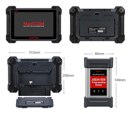 autel mk908p scan tool dimensions