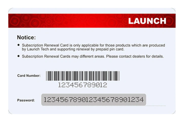 Launch CRP919X Update Card 1 Year Subscription