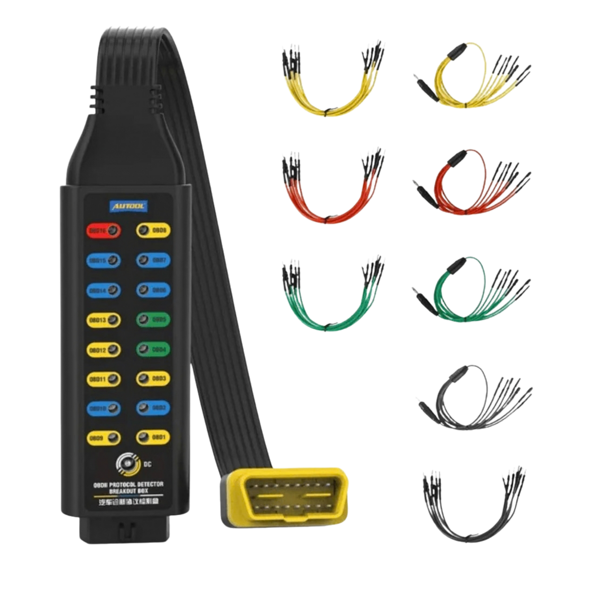 AUTOOL OBD2 Diagnostic Protocol Detector & Break Out Box