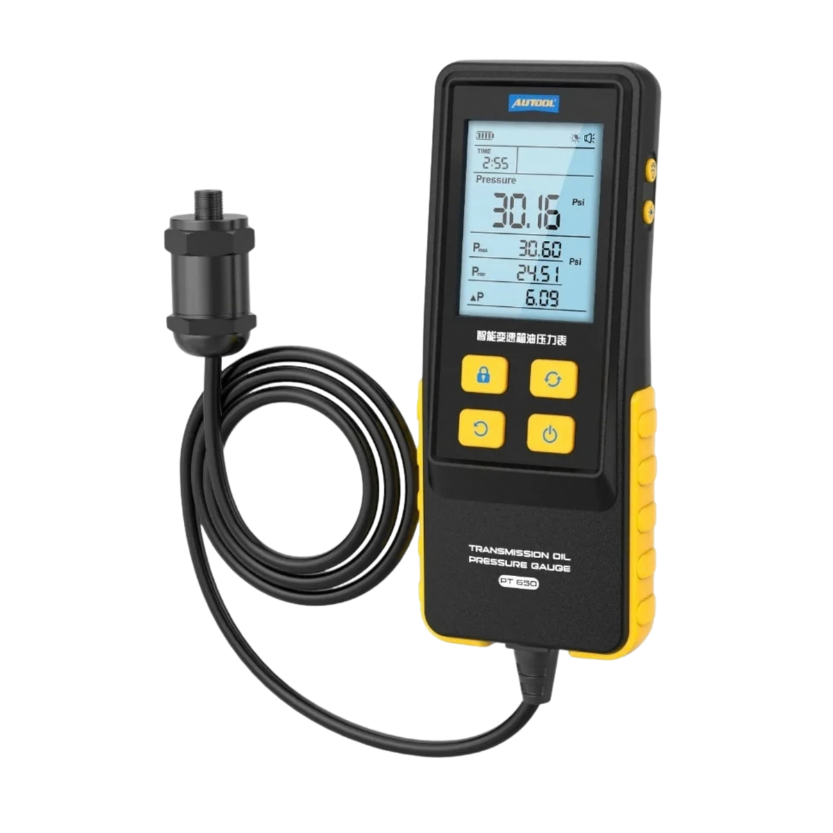 AUTOOL PT650 ATF Transmission Oil Pressure Digital Gauge 0–426 PSI
