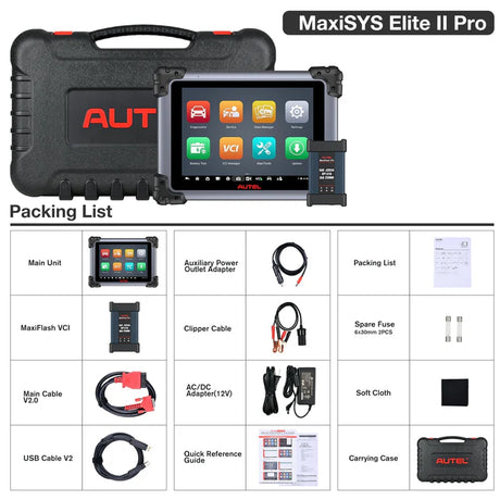 Autel MaxiSys Elite II Pro Diagnostic Scan Tool With J2534 ECU Programming - Premium Diagnostic Equipment