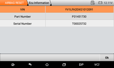 OBDSTAR P50 Airbag Crash Data Reset Tool