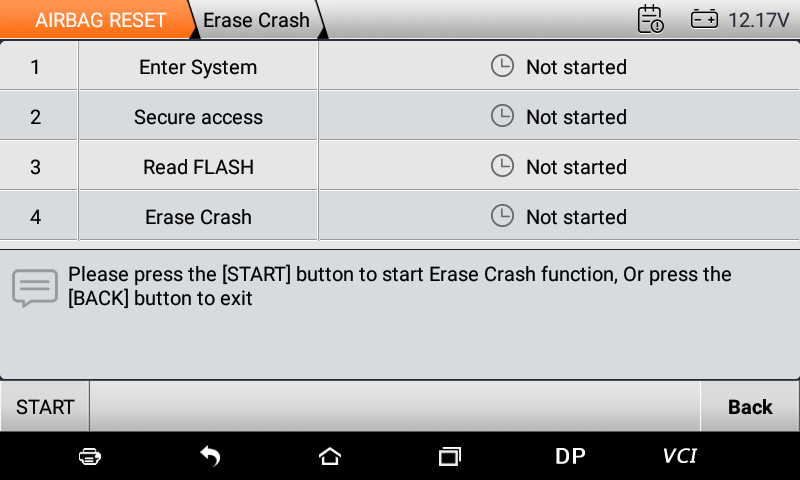 OBDSTAR P50 Airbag Crash Data Reset Tool