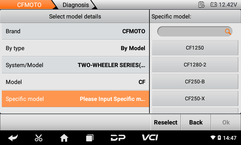 OBDSTAR iScan CFMOTO Motorcycle Diagnostic Scan Tool