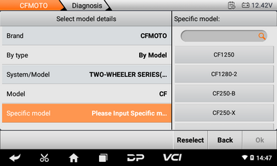 OBDSTAR iScan CFMOTO Motorcycle Diagnostic Scan Tool