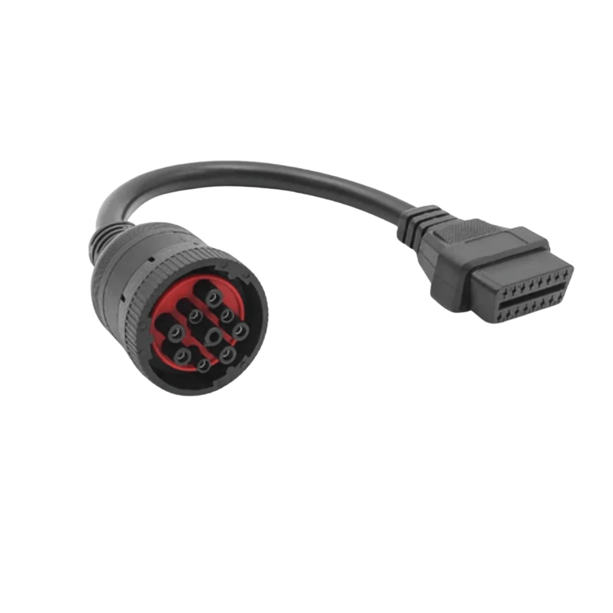 SAE J1939 9-Pin Type 1 to OBD2 16-Pin Heavy Duty Truck Diagnostic Adapter Cable