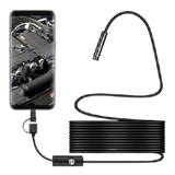 HD IP68 borescope inspection camera 8mm head for iPhone and Android