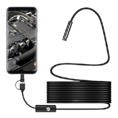 HD IP68 Borescope Inspection Camera For iPhone & Android 8mm Head