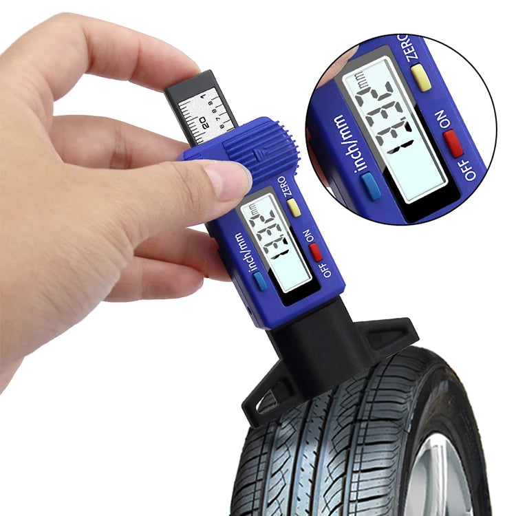 depth gauge for cars, bikes, and trailers