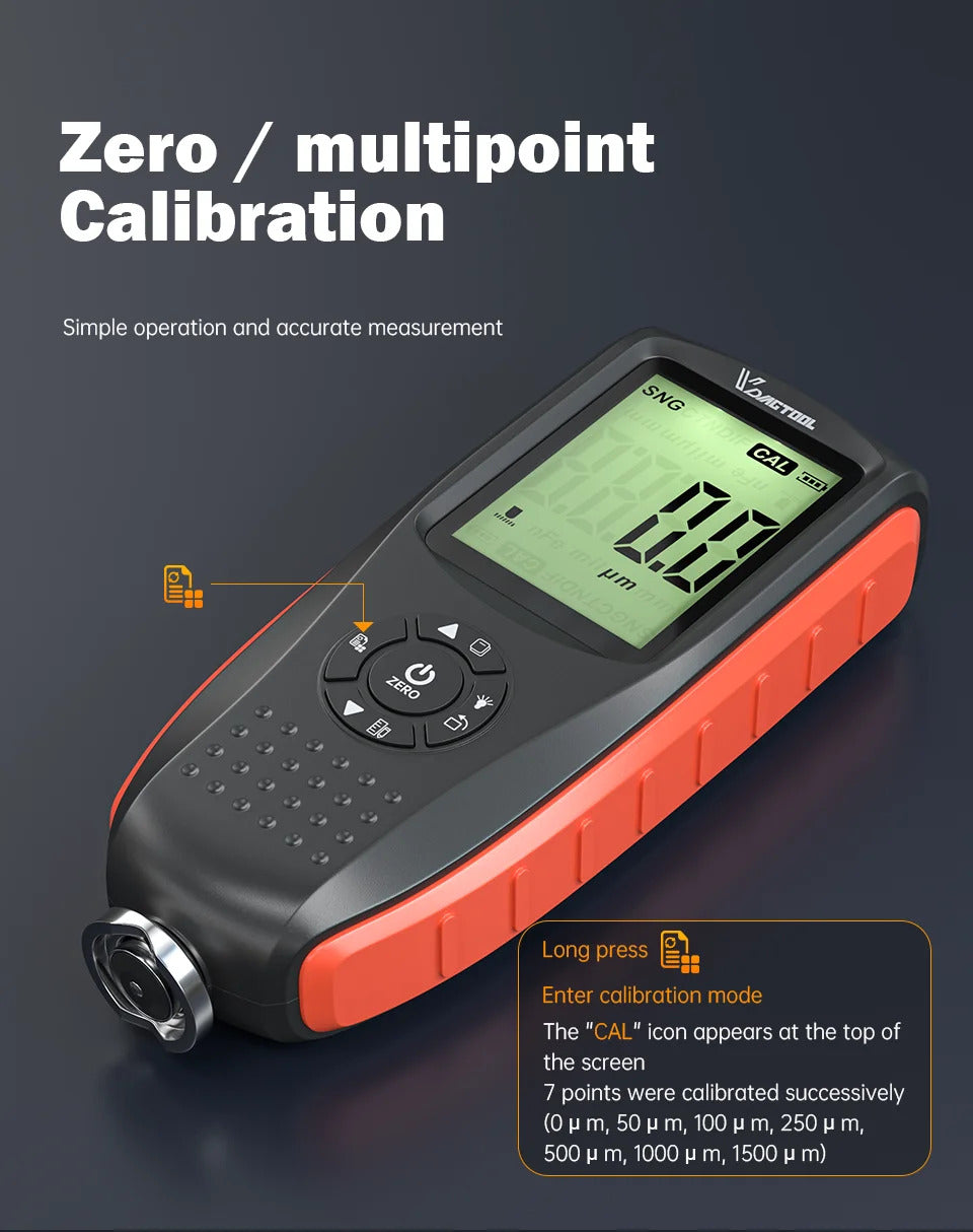VDIAGTOOL VC200 Digital Paint Thickness Tester