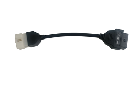 Heavy-duty FCAR adapter for 24V Hitachi vehicles with 6 pin ports