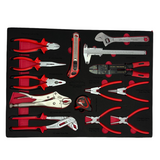 PDE Plier Set with vernier calipers in EVA Foam Tray 14PCE
