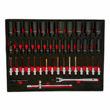PDE 1/2" Deep Impact Socket Set in EVA Foam Tray 46PCE