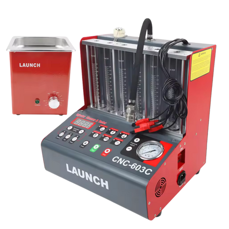 Launch CNC-603C Fuel Injector Tester + Cleaner ONOFF Car