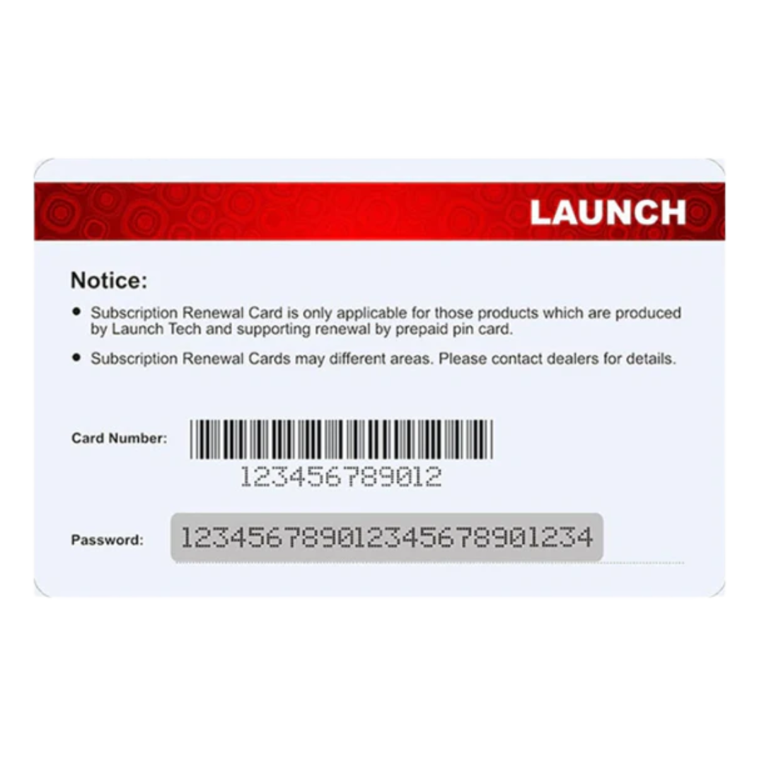 Launch subscription renewal card