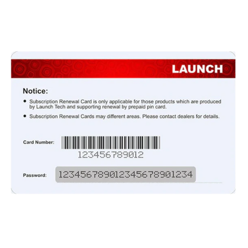 Launch subscription renewal card