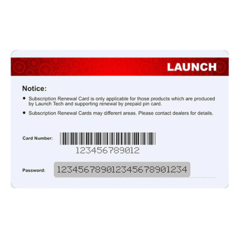 Launch subscription renewal card